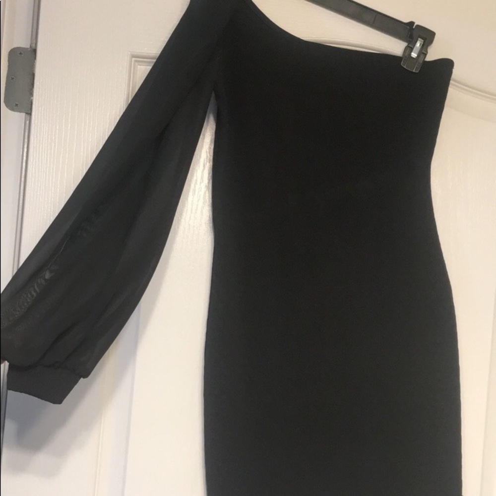 Black cocktail dress